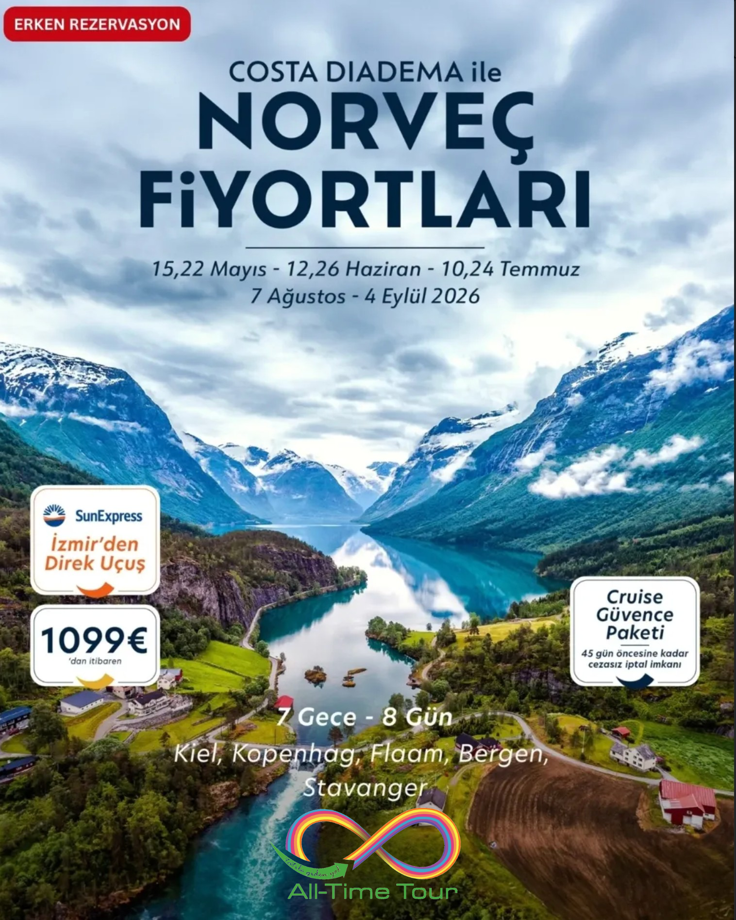 Norveç Fiyortları (COSTA Diedema) | All-Time Tour 2026 cruise