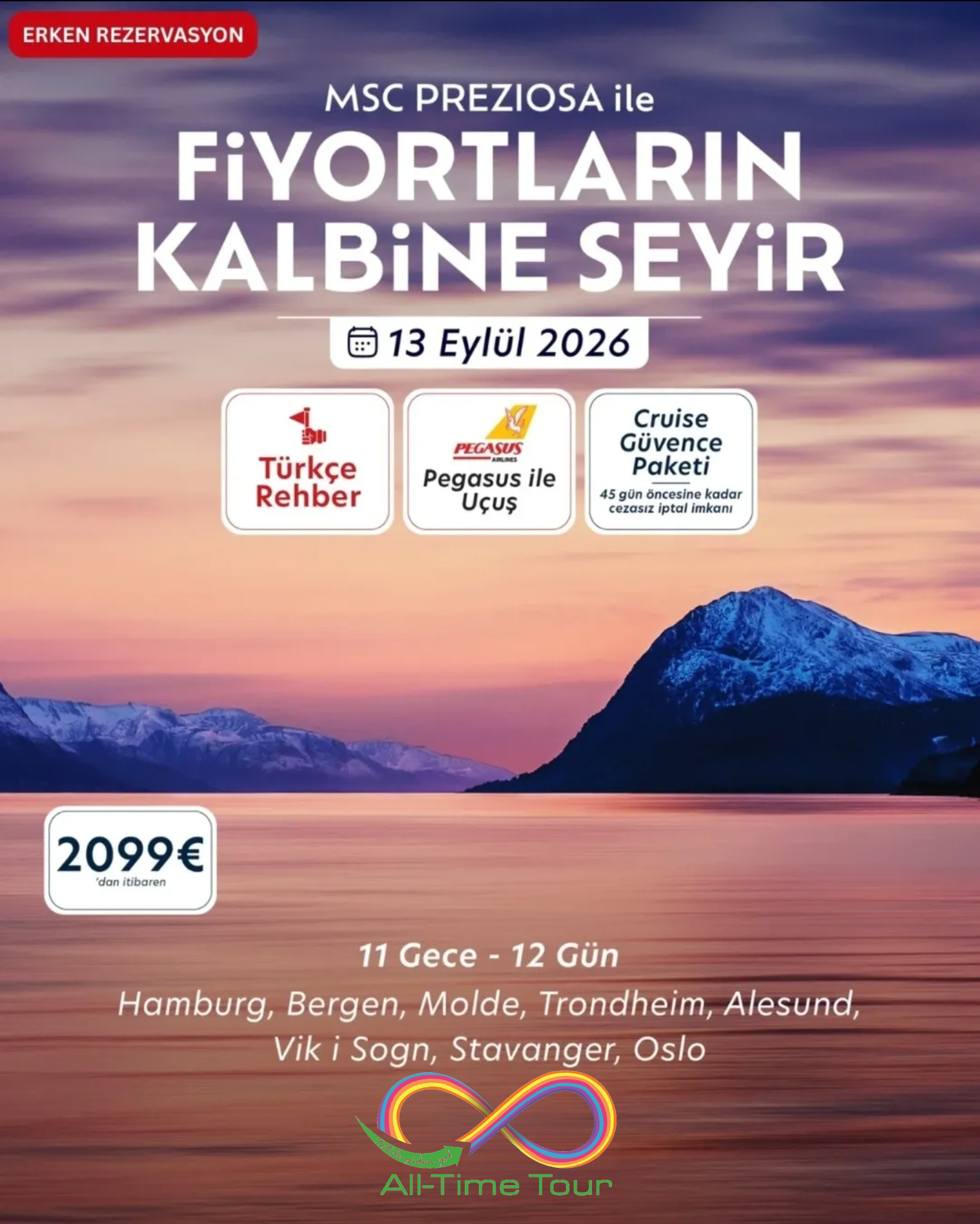 Fiyortların Kalbi (MSC Preziosa) | All-Time Tour 2026 cruise