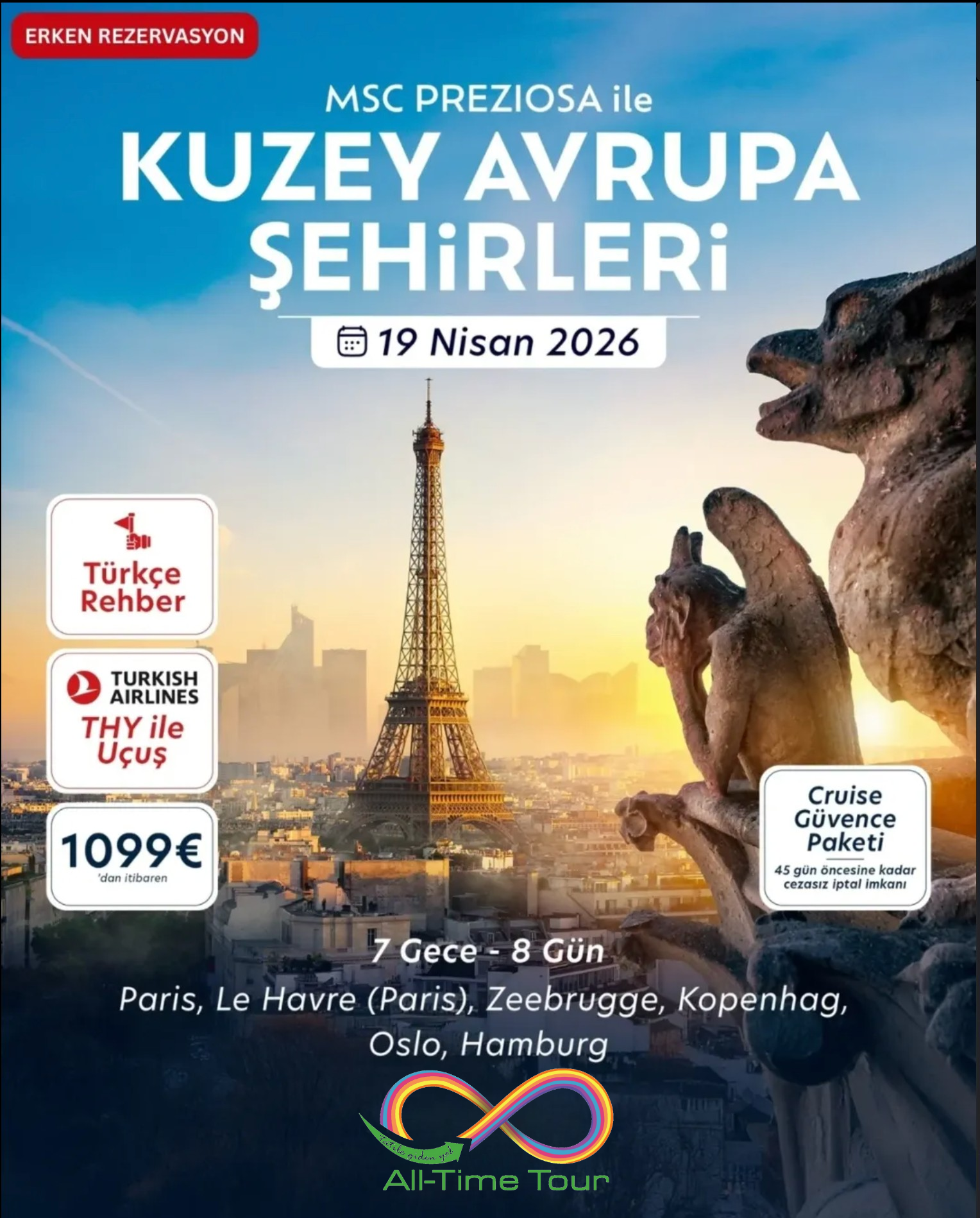 Kuzey Avrupa Şehirleri (MSC Preziosa) | All-Time Tour 2026 cruise